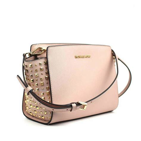 michael kors selma lilac|Selma Medium Saffiano Leather Crossbody Bag .